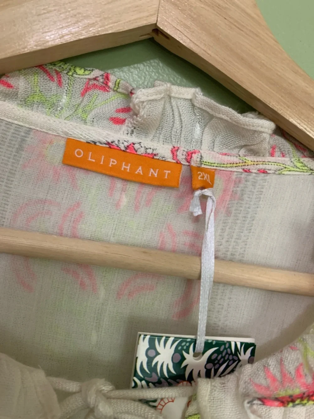 Oliphant Pintuck Ruffle Maxi Dress in Algarve Pink Size 2XL NWT - Picture 7 of 14